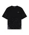 We11 Done Paint-splatter Cotton T-shirt In Black