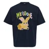 We11 Done Painted Rabbit T-shirt In Black