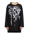 We11 Done Painterly-print Cotton T-shirt In Black