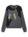 We11 Done Panelled Sweater In Gray