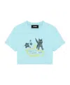 We11 Done Pattern Printed T-shirt In Blue