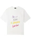We11 Done Peace Logo-print T-shirt In 白色