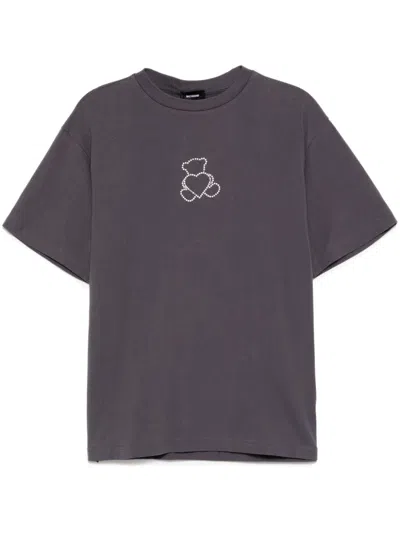 We11 Done Pearl Bear T-shirt In Gray