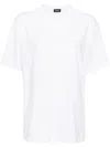 We11 Done White Pearl Logo T-shirt In White