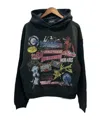 We11 Done Pieces Hooded Hoodie In Black