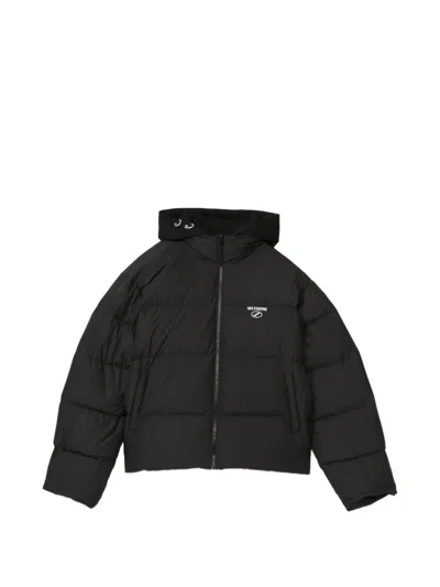 We11 Done Pierced Puffer Jacket In Black