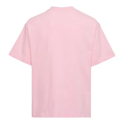We11 Done Pink Colorful Rhinestone Logo Tee