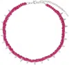We11 Done Pink Handmade Studded Noeud Choker In Pink