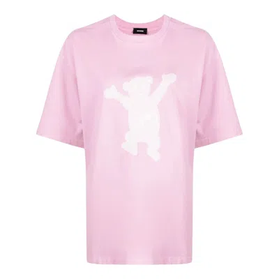 We11 Done Pink Teddy Logo T-shirt
