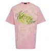 We11 Done Pink Washed Paint T-shirt In Pink