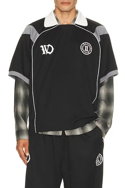 We11 Done Piping Track Jersey In Black