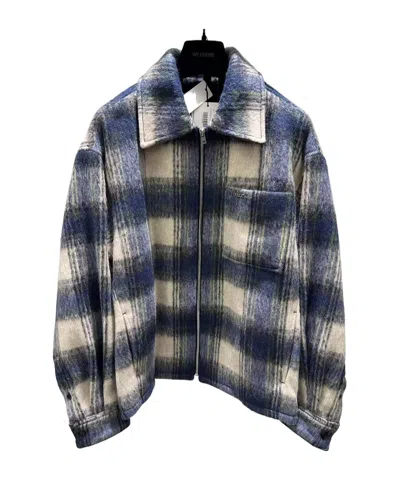 We11 Done Plaid Shirt In Blue