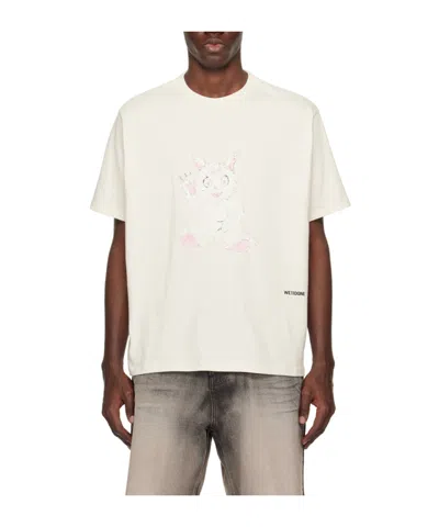 We11 Done Plain Jersey Short-sleeved T-shirt In White