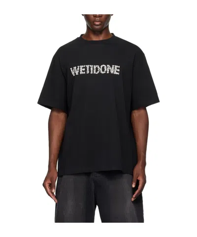 We11 Done Plain Jersey T-shirt In Black
