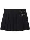 We11 Done Pleated Midi Skirt In Blue