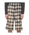 We11 Done Pleated Shorts In Multicolor