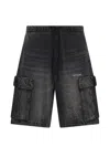 We11 Done Pocket-detail Shorts In Gray