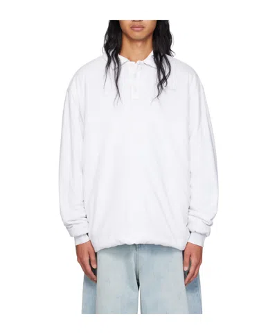 We11 Done Polo Collar Casual Jacket In White