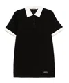 We11 Done Minikleid Mit Polokragen In Black