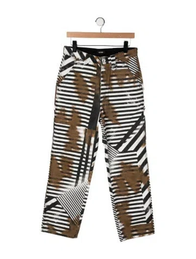 Pre-owned We11 Done Printed Pants In Multi