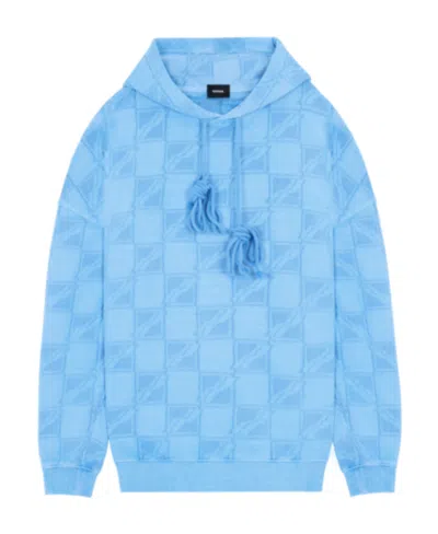 We11 Done Printed Pattern Sweater In Blue