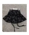 We11 Done Printed Skirt In Black
