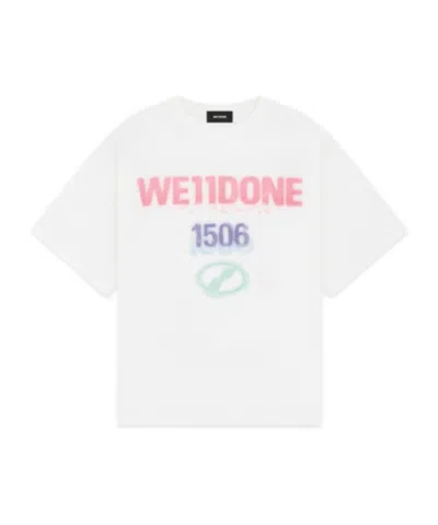We11 Done Printed T-shirt 1506 In White
