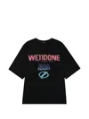 We11 Done Spray 1506 T-shirt In Black