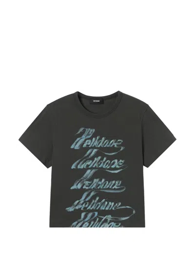 We11 Done Printed T-shirt In Gray