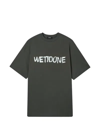 We11 Done Printed T-shirt In Gray