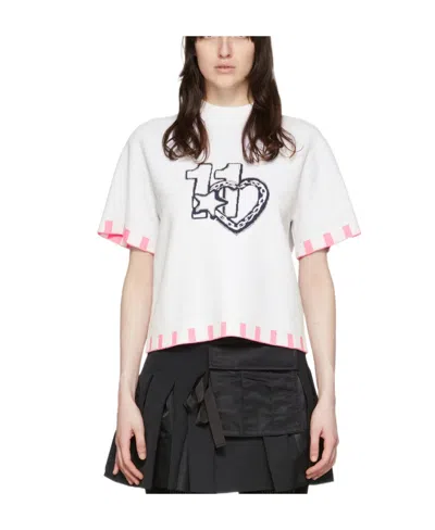 We11 Done Printed T-shirt In White