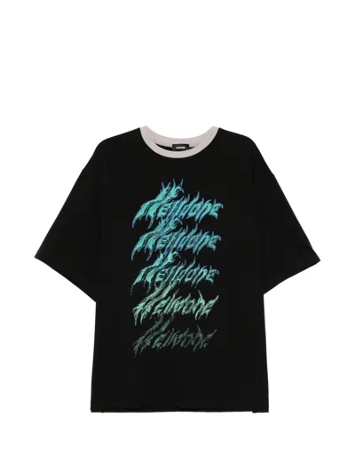 We11 Done Printed T-shirt In Black