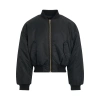 We11 Done Black Curved Bomber Jacket