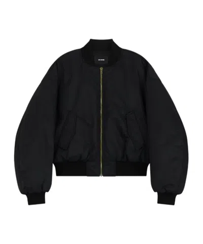 We11 Done Puff Zipper Cotton Suit In Black