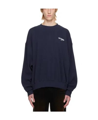 We11 Done Pullover Hoodie In Black