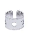 We11 Done Punch Polished-finish Ring In Silver