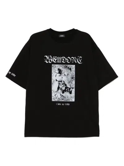 We11 Done Punk Teddy T-shirt In Black