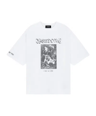 We11 Done Punk Teddy T-shirt In White