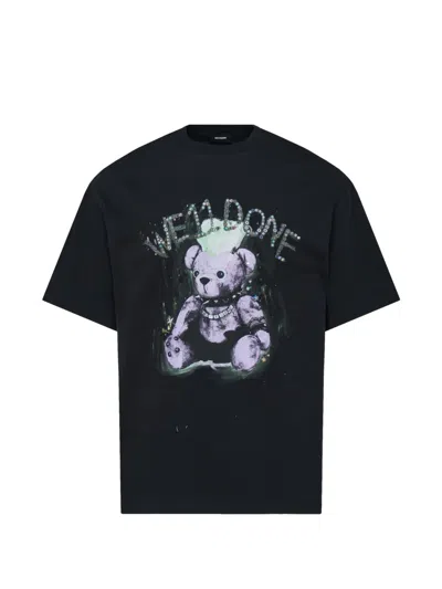 We11 Done Punk Teddy T-shirt In Black
