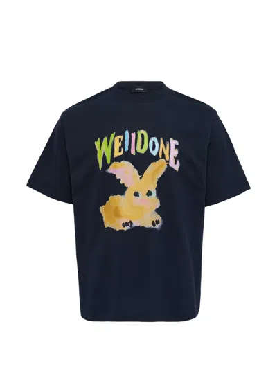 We11 Done Rabbit-motif T-shirt In Black