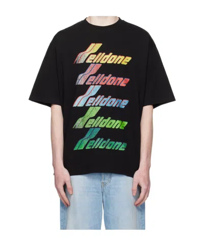 WE11 DONE RAINBOW-LOGO T-SHIRT