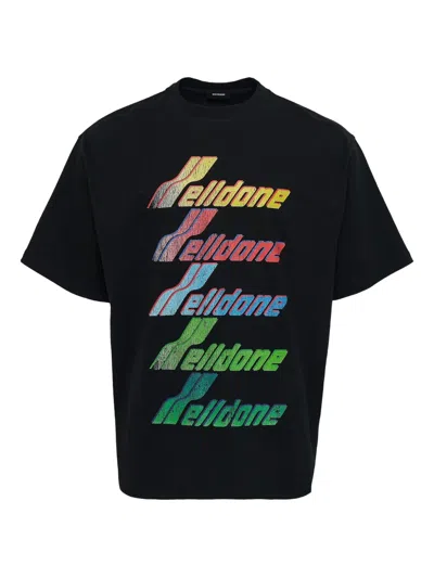 WE11 DONE RAINBOW-LOGO T-SHIRT