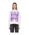 We11 Done Rainbow Symbol Sweater In White