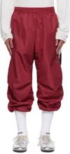We11 Done Red Socks Track Pants In Red