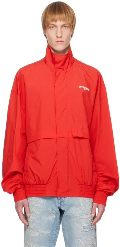 WE11 DONE RED WINDPROOF JACKET