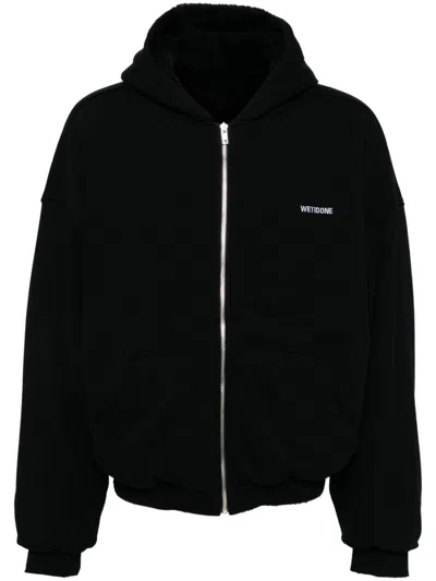 We11 Done Reversible Hoodie In Black