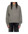 We11 Done Rib Knitted Sweater In Gray