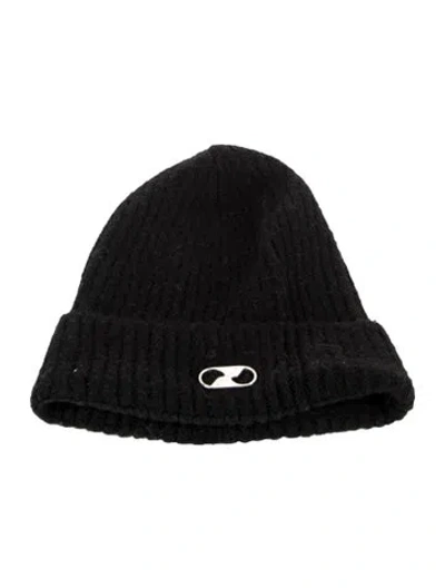 Pre-owned We11 Done Rib-knit Beanie In Black