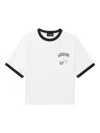 We11 Done Ringer-detail Graphic T-shirt In White