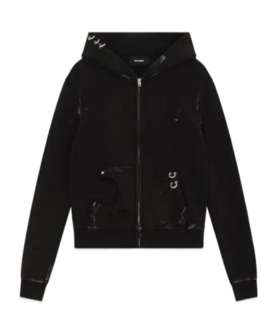 We11 Done Ripped-detailing Hoodie In Black